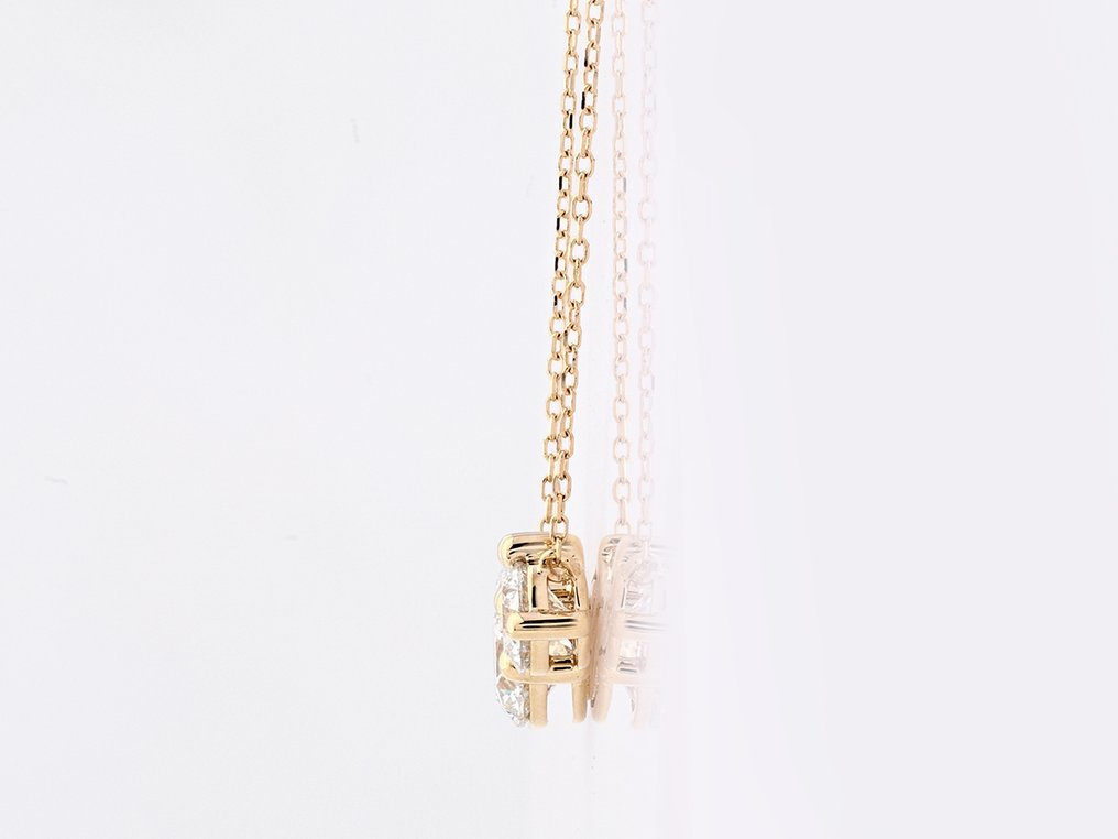 χωρίς τιμή ασφαλείας - Κολιέ με μενταγιόν - 14 καράτια Κίτρινο χρυσό - 2.11ct. tw. Διαμάντι (Εργαστηριακής καλλιέργειας) #3.2