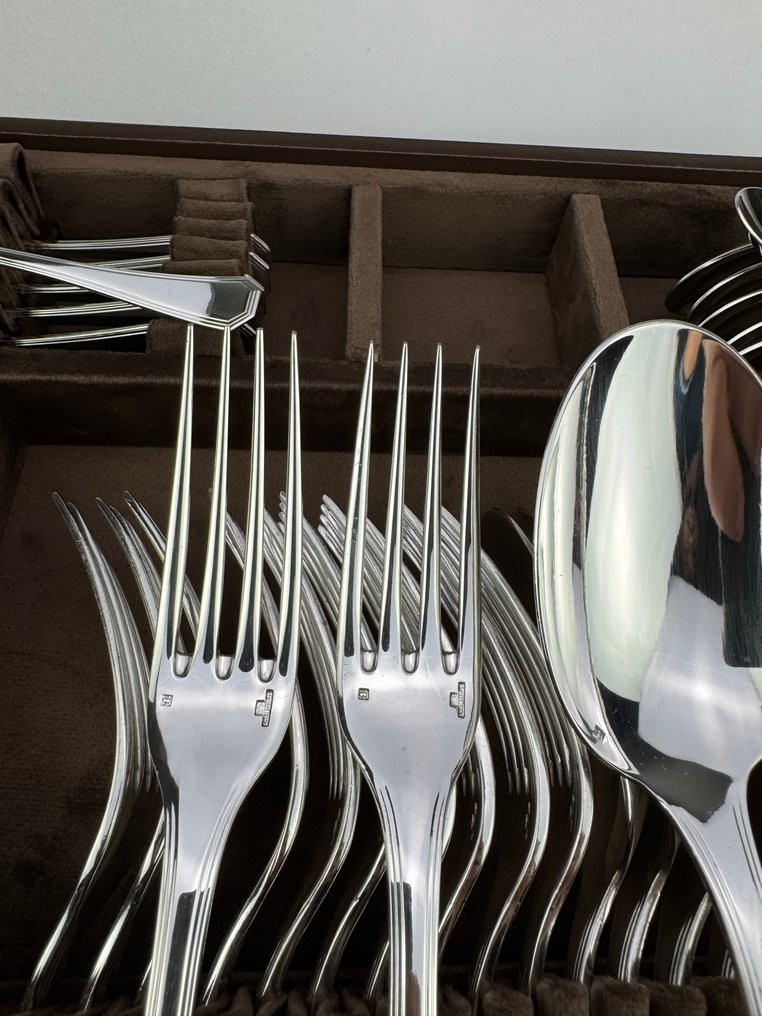 Christofle - Luc Lanel - Servizio di posate (126) - America - Placcato argento #4.3