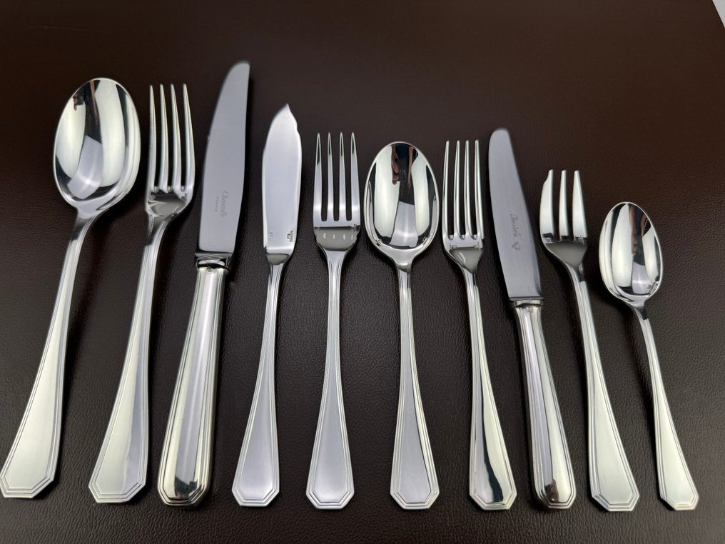 Christofle - Luc Lanel - Servizio di posate (126) - America - Placcato argento #1.0