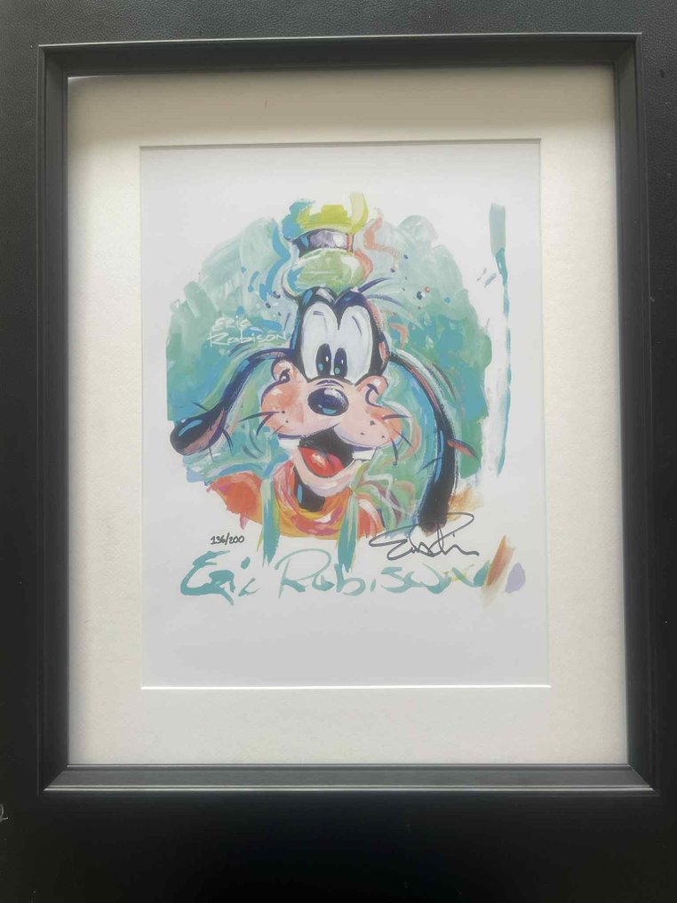 Hand-signed, numbered framed and matted print - 'Goofy' by Eric Robison - 1 Signierter Druck - 2023 #1.0