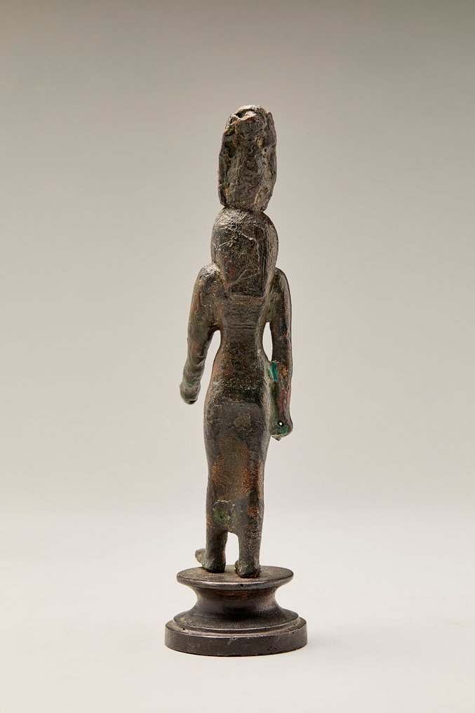 古埃及，後期 稀有的尼克贝特青铜雕像 拥有西班牙进口许可证 #2.1