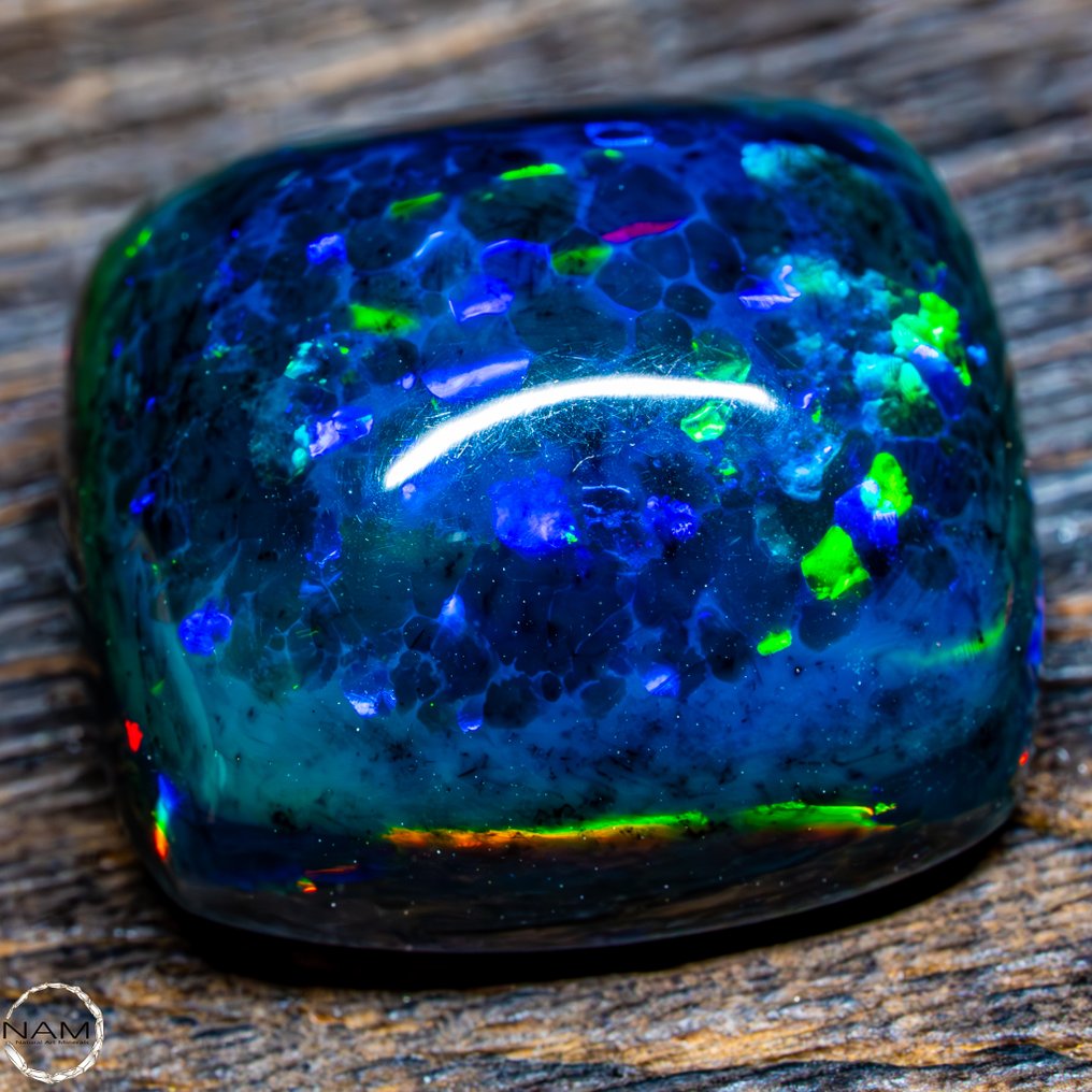 First Quality AAA+++ Black Opal Cabochon 38,1ct- 7.62 g #1.0