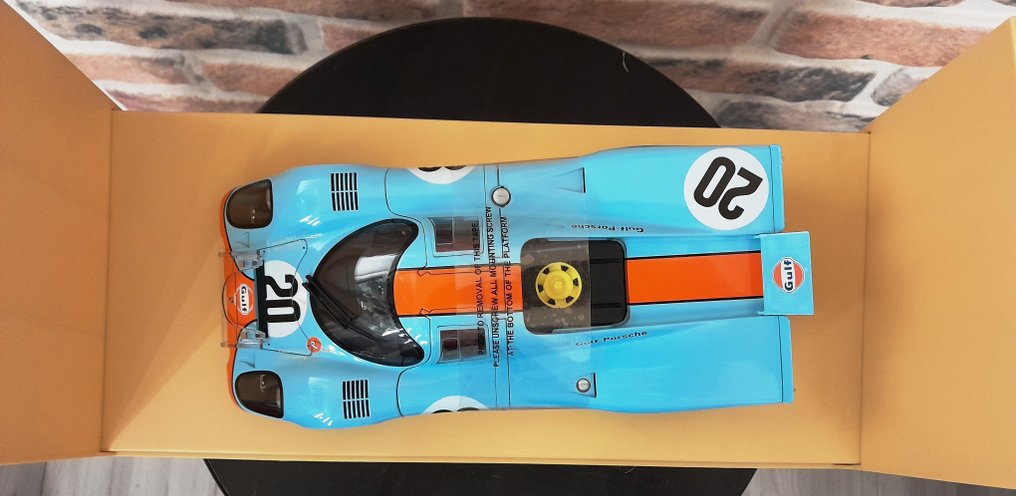 Autoart 1:18 - Model race car - 1969 Gulf Porsche 917K - Le Mans - Steve McQueen #3.2