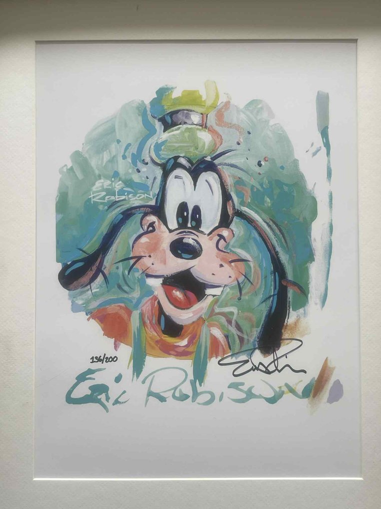 Hand-signed, numbered framed and matted print - 'Goofy' by Eric Robison - 1 Signierter Druck - 2023 #4.3
