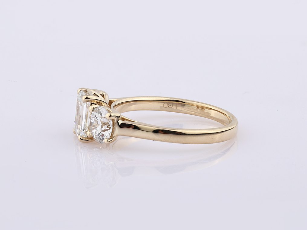 Ingen mindstepris - Ring - 14 karat Gulguld - 2.10ct. tw. Diamant (Laboratoriedyrket) #3.2