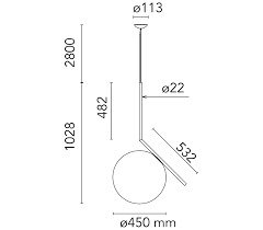 Flos - Michael Anastassiades - Lampe - IC S3 SPECIAL EDITION GULD 24K - Glas, Guld #4.3