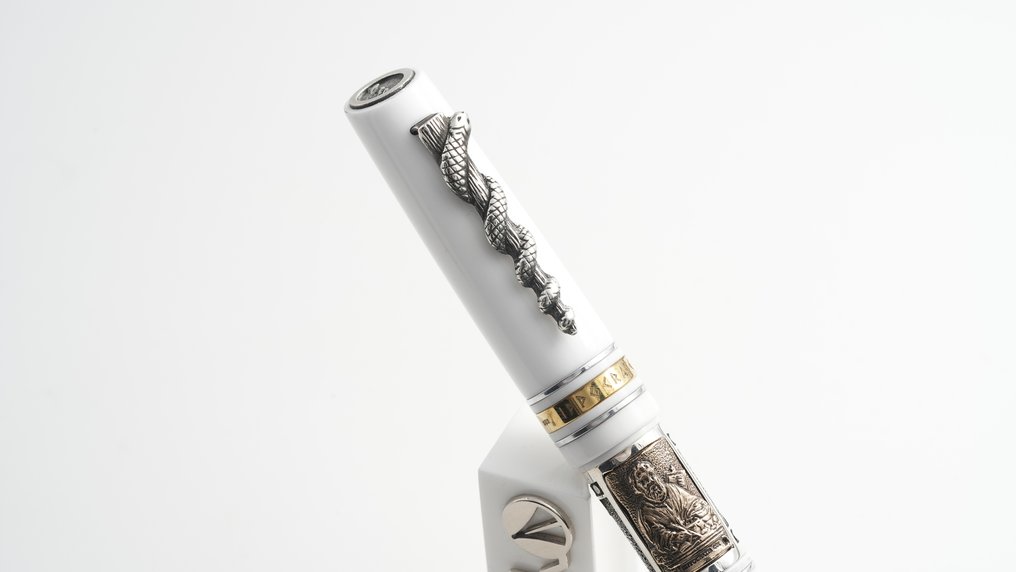 Marlen - Ippocrate Bianca (dedicata al mondo della medicina) - Special edition in Resina e Argento - Esferográfica #2.1