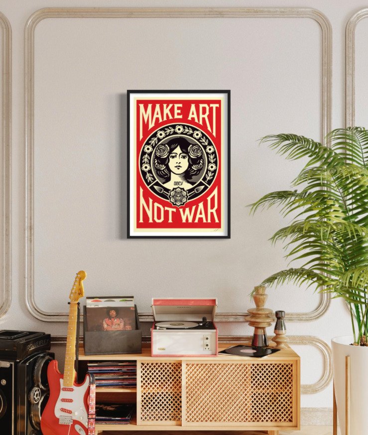 Shepard Fairey (OBEY) (1970) - Make Art Not War Signed #1.0