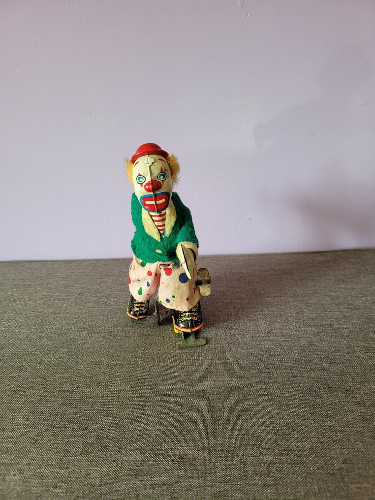 TPS - 锡制玩具 - Mechanical Clown On Roller Skates, Boxed - 1950-1960 - 日本 #2.1