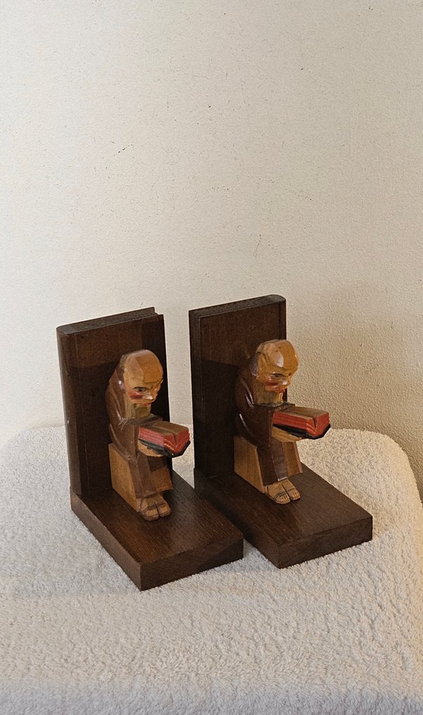 Suporte para livros (2) - Madeira - Amsterdamse school #4.3