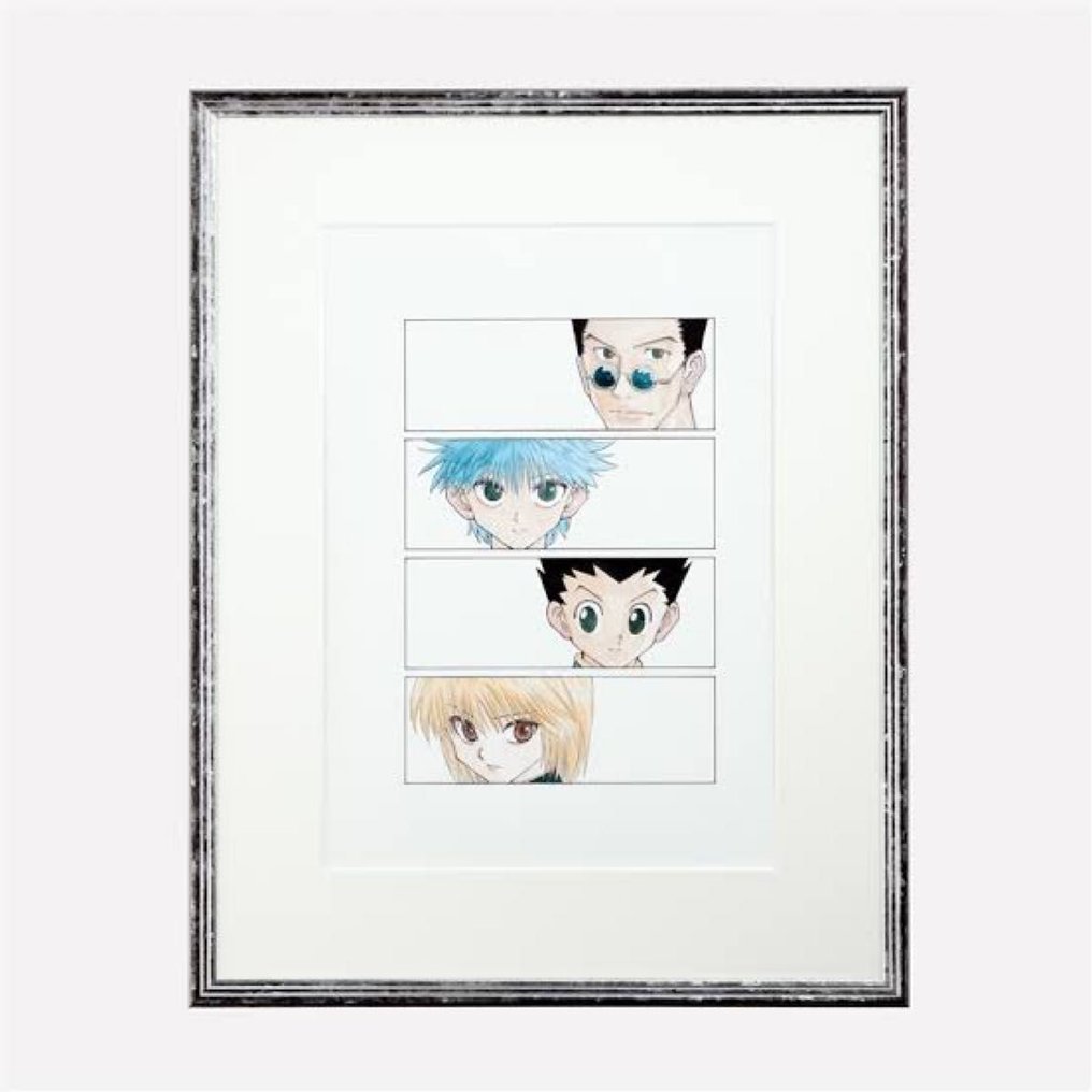 Yoshihiro Togashi - HUNTER×HUNTER High-Resolution Framed Reproduction Art Includes COA – Limited Edition from Yoshihiro #1.0