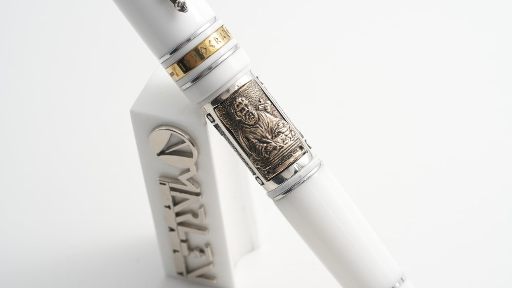 Marlen - Ippocrate Bianca (dedicata al mondo della medicina) - Special edition in Resina e Argento - Esferográfica #3.2