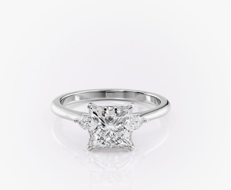 订婚戒指 - 14K包金 白金 - 1.00ct. tw. 钻石 (天然) - 钻石 - 1.00CTW!!J/SI1!! #1.0