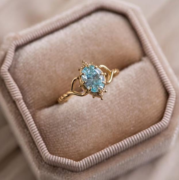 Senza prezzo di riserva - Anello di fidanzamento Argento -  2.00ct. tw. Topazio - Anello a fascia #1.0