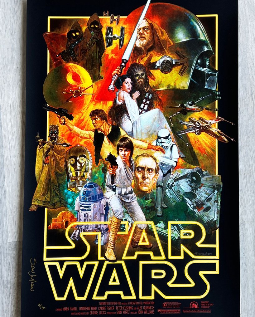 Sanjulian, Manuel - Star Wars Poster: Collector’s Edition (Black) - Hand Signed - Artist Proof (AP) #1.0
