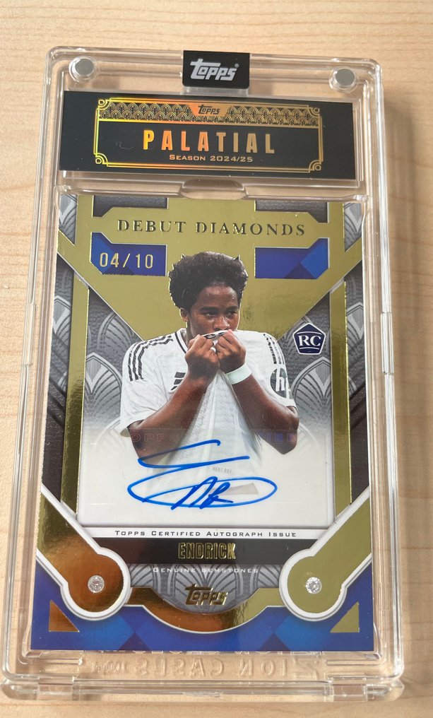 2024/25 Topps Palatial Endrick RC Debut Diamonds 04/10 Autographed card, Limited edition - 1 Card - Near Mint (NM) #1.0