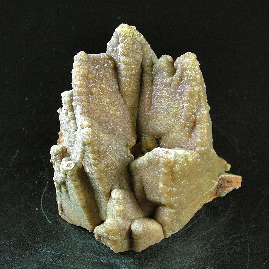 CW1731 Pseudomorfosi de smithsonit pe calcit Cluster de cristal - Înălțime: 108 mm - Lățime: 100 mm- 964 g - (1) #2.1