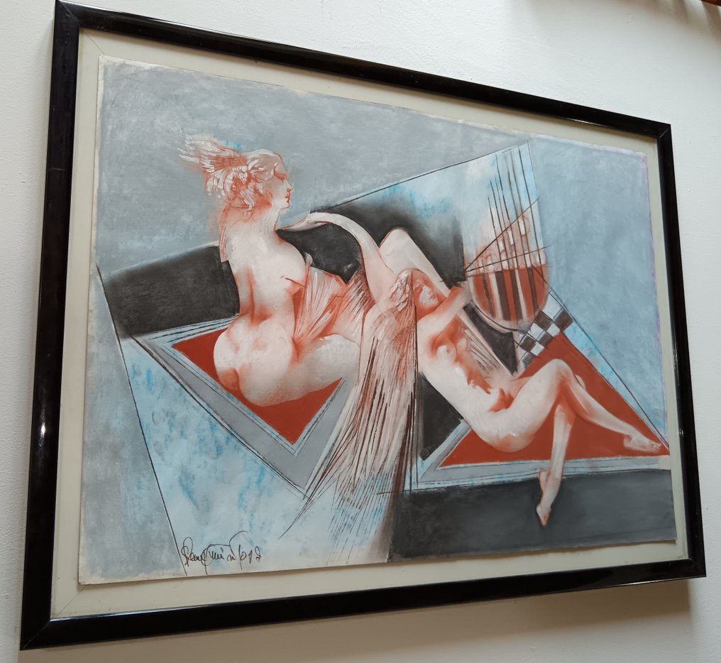 Ευρωπαϊκή σχολή (XX) - Coppia di nudi con strumenti musicali #2.1