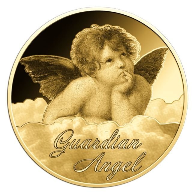 Chad. 3000 Francs 1/1000 oz 999 Fine Gold 3000 CFA Francs Chad Guardian Angel Coin (In Assay) (No reserve price) #1.0