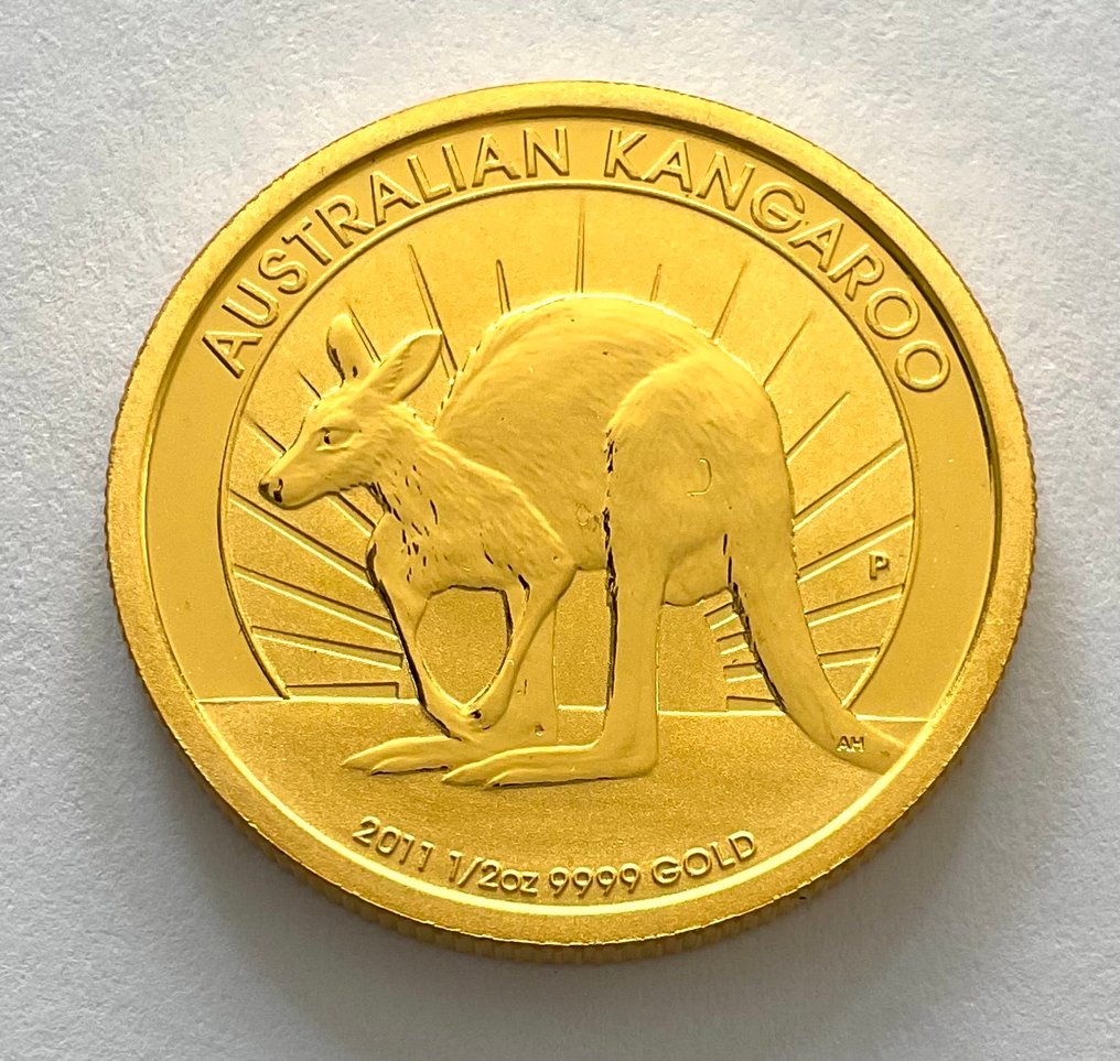 Αυστραλία. 50 Dollars 2011 - Australian Kangaroo, 1/2 Oz (.999) #1.0