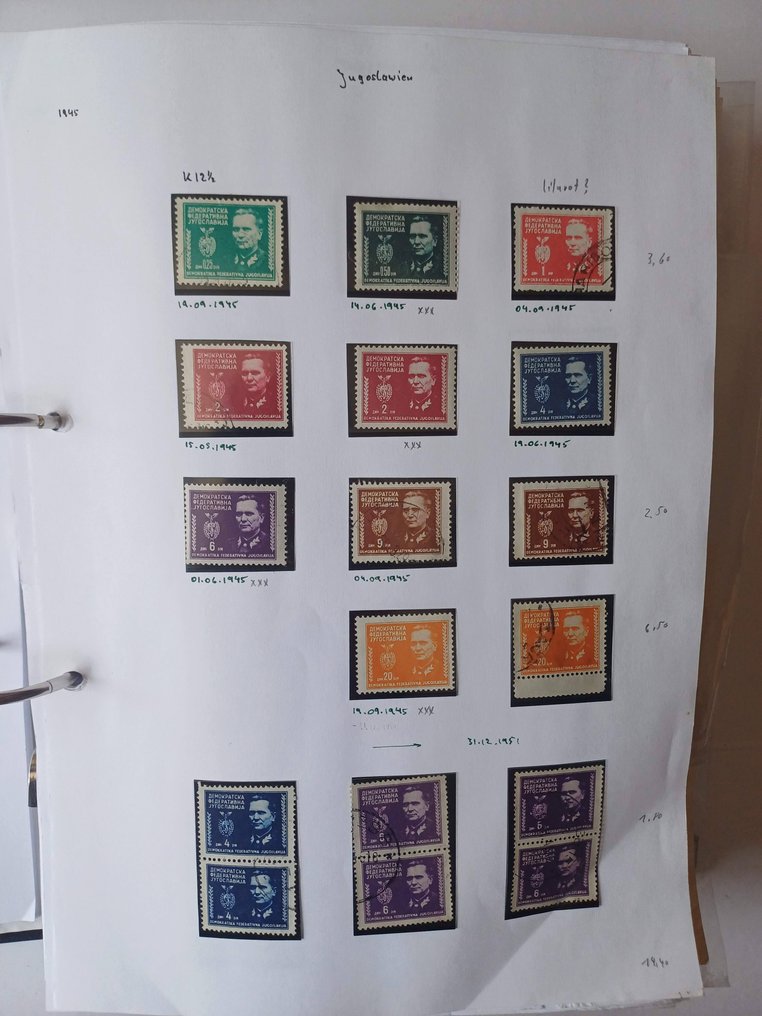 Yugoslavia 1944/1970 - Huge collection in the folder - Michel Nr. 451 - 1405 #2.1