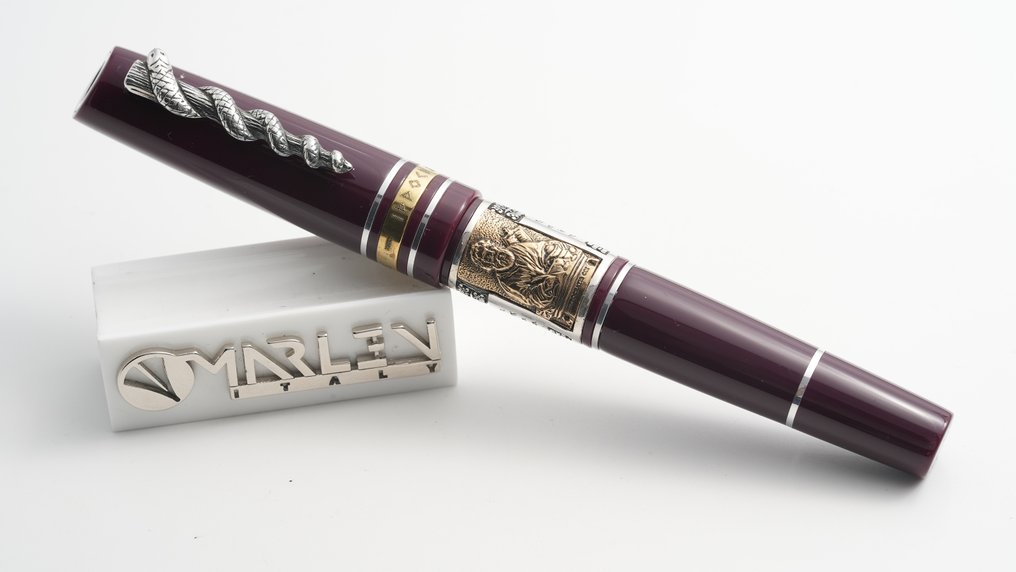 Marlen - Ippocrate Bordeaux (dedicata al mondo della medicina) - Special edition in Resina e Argento - Vulpen #4.3