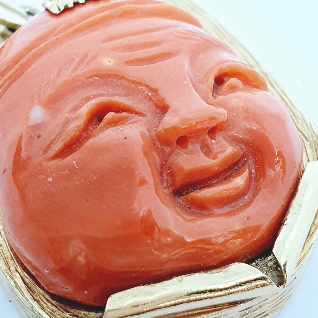 吊坠 - 18K包金 黄金 -  25.00ct. tw. 珊瑚 #3.2