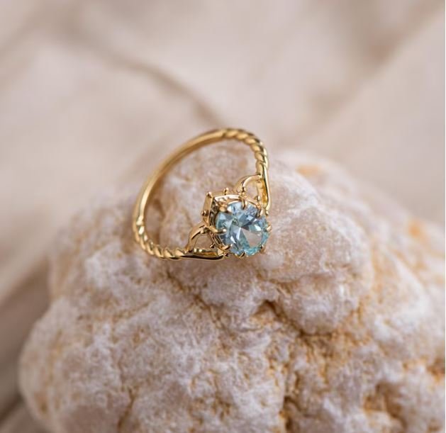 Senza prezzo di riserva - Anello di fidanzamento Argento -  2.00ct. tw. Topazio - Anello a fascia #4.3