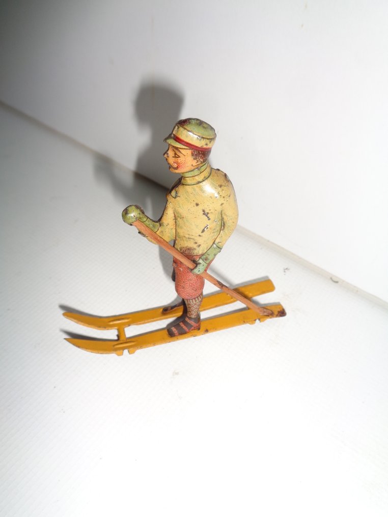 Meier - Tinnleke - seltener skifahrer penny toy - 1900–1910 - Tyskland #3.2