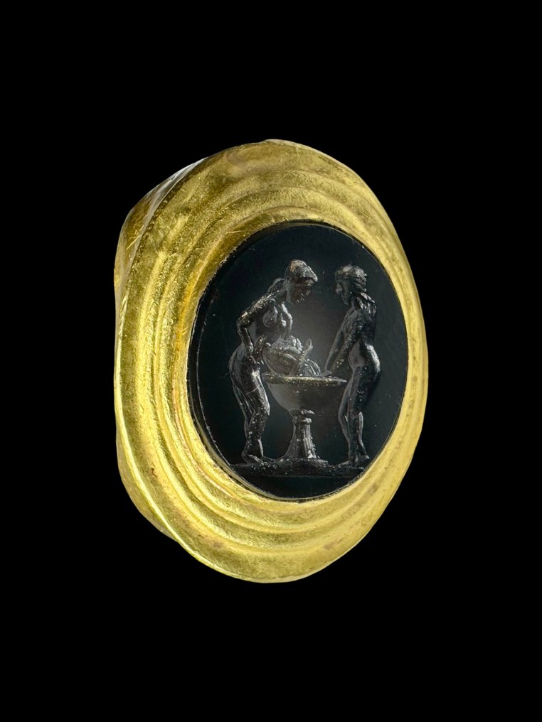 Αρχαία Ρωμαϊκή Χρυσός Δαχτυλίδι με δοκιμή XRF #2.1