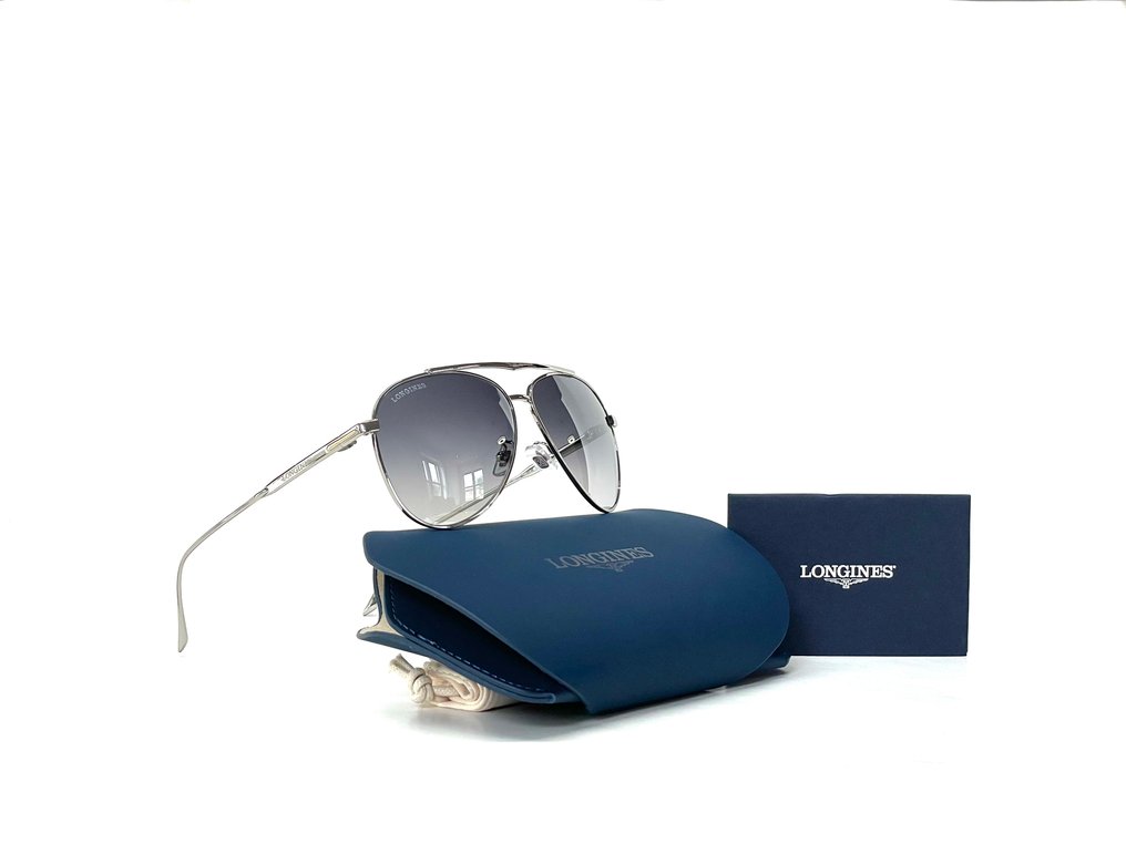 Other brand - LONGINES, LG0005-H/S 16C, Cat.:*3 Smoke Gradient ZEISS lenses, Palladium White Gold Plated, *New - Γυαλιά ηλίου #1.0