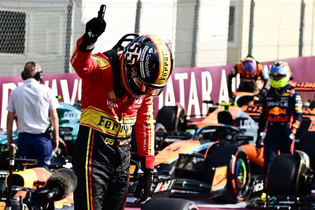 Ferrari - Italian GP - Monza 2023 - Rare Limited Edition - Carlos Sainz - Scale 1/5 Helmet #2.1