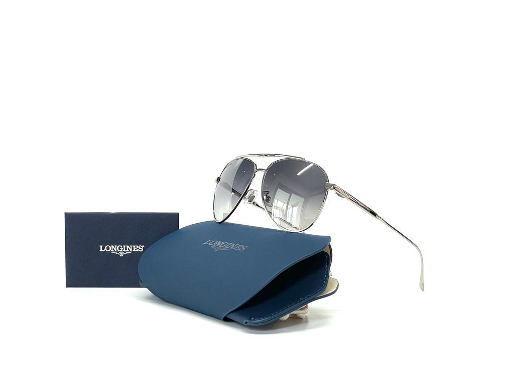 Other brand - LONGINES, LG0005-H/S 16C, Cat.:*3 Smoke Gradient ZEISS lenses, Palladium White Gold Plated, *New - Γυαλιά ηλίου #1.0