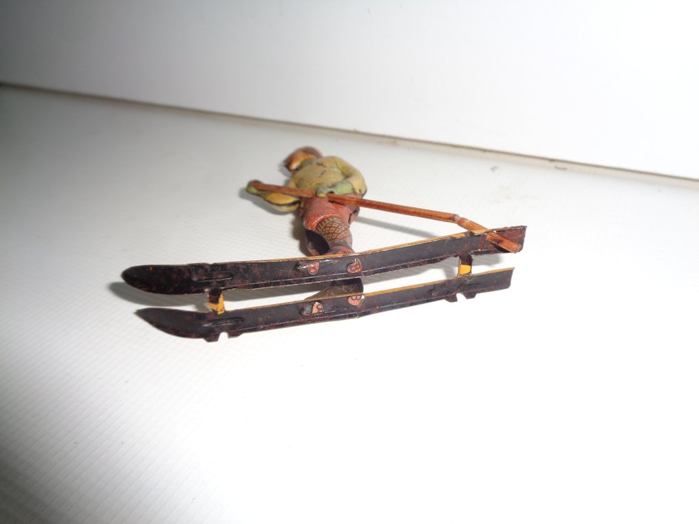 Meier - Tinnleke - seltener skifahrer penny toy - 1900–1910 - Tyskland #4.3