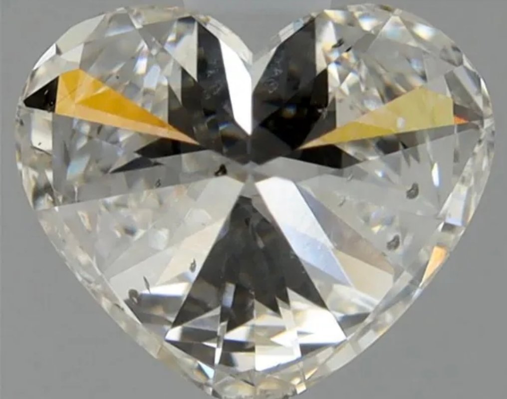 1 pcs 钻石 (天然) - 0.70 ct - 心形 - J - SI2 微内含二级 - 美国宝石研究院(GIA) #2.1