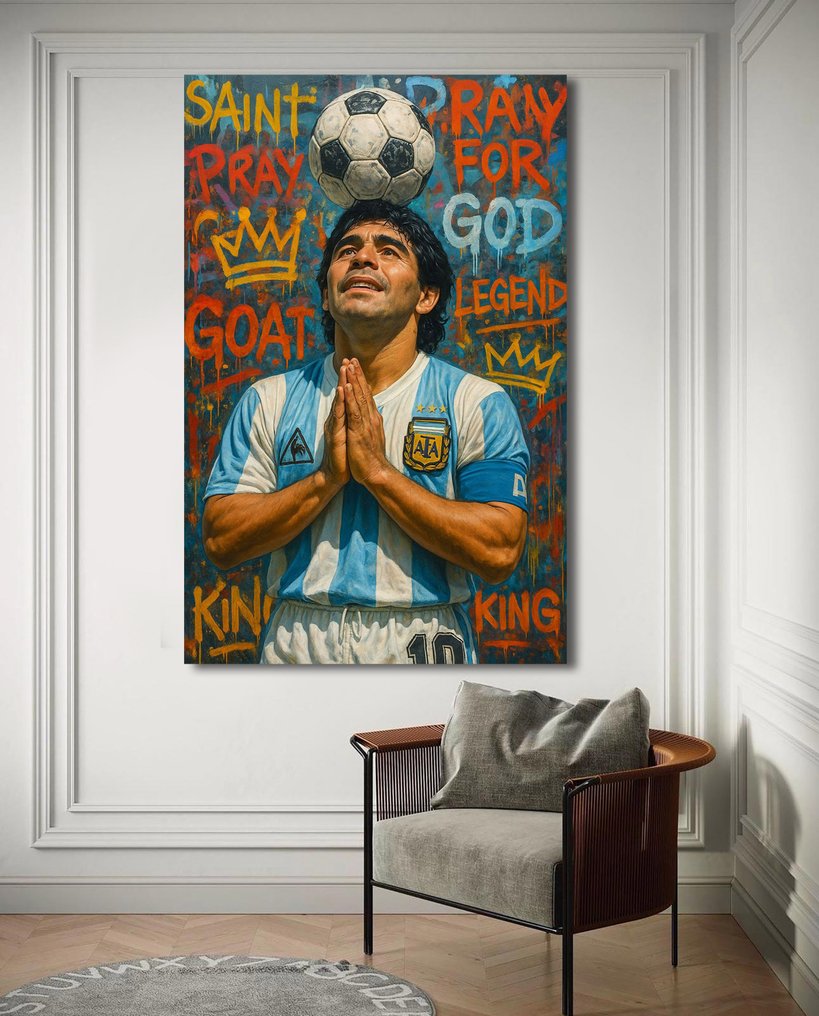 Canvas Fit - Alberto Ricardo - El Mito del Sur: Maradona Eterno” #3.2