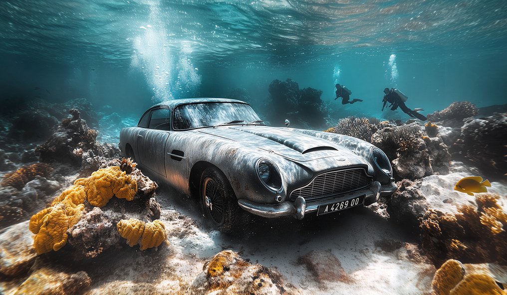 Artxlife - 007 Underwater Coral Reef Aston Martin DB5 [No Time To Die] [XXL] #1.0