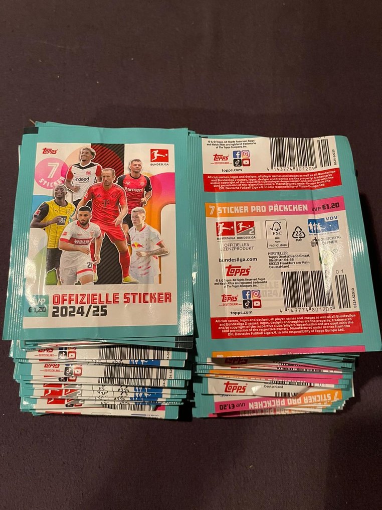 2024/25 Topps Bundesliga - 100 Booster pack - Lähes täydellinen (NM) #3.2