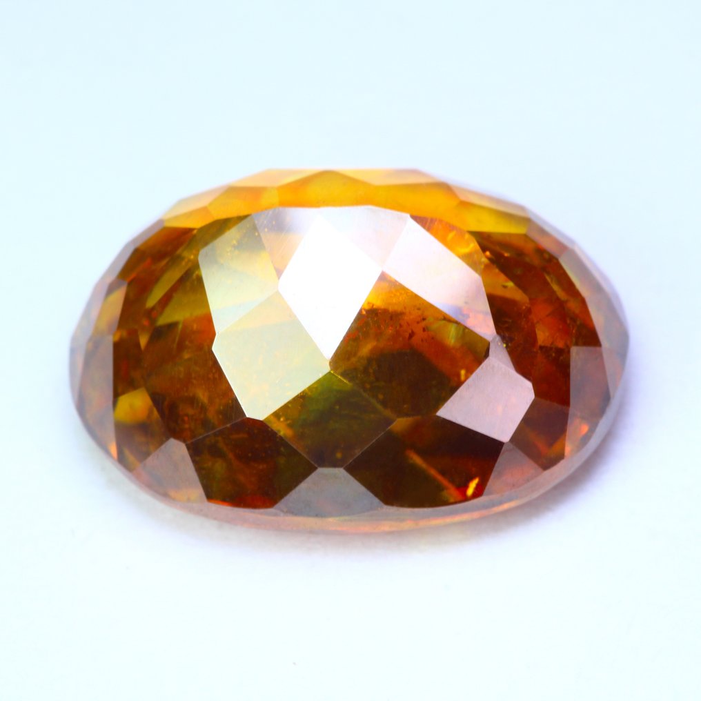 橙色, 黃色 閃鋅礦  - 28.14 ct - 國際有色寶石協會 (ICA GemLab) - 顶级宝石 #1.0
