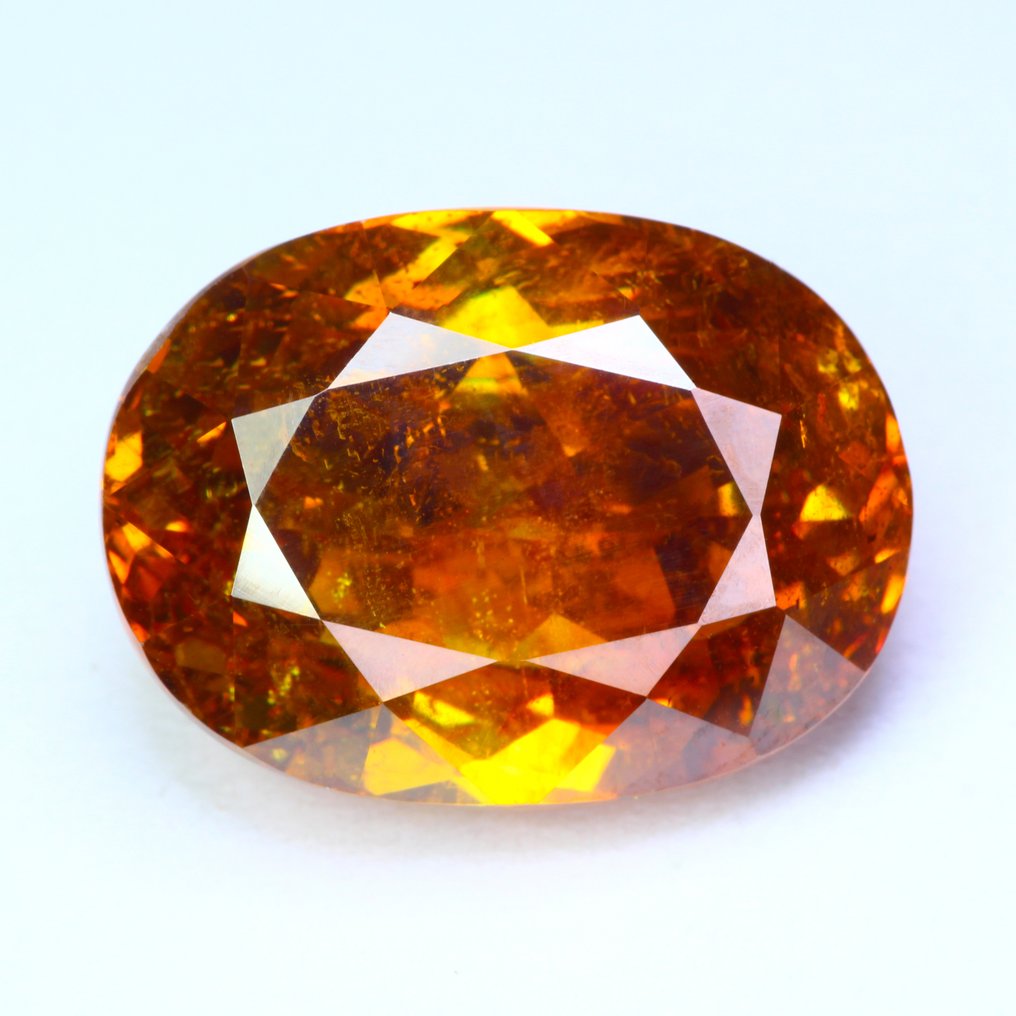 橙色, 黃色 閃鋅礦  - 28.14 ct - 國際有色寶石協會 (ICA GemLab) - 顶级宝石 #1.0