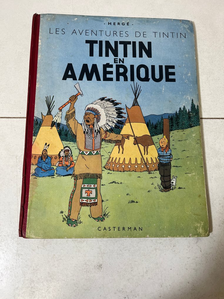 Tintin 3 - Tintin en Amérique (B1) - C - EO couleur - 1 Album - EO - 1945 #1.0