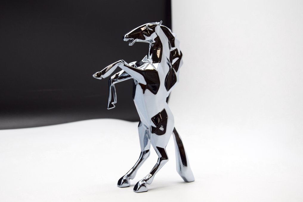 Richard Orlinski (1966) - Horse Spirit (Pearl Grey Edition) #2.1