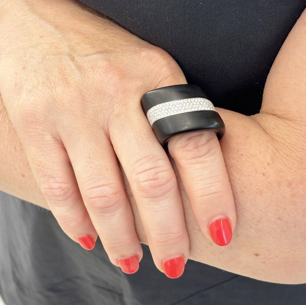 Vhernier - 戒指 - Nilo - 18 克拉 黃金, 白金 - 1.56ct. tw. 鉆石 (天然) - Giaietto #1.0