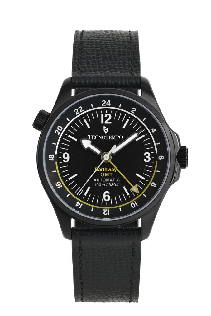 Tecnotempo - GMT "Earthway" - Automatic- Black - Limited Edition - - TT.100EW.BY - Men - 2020+ #3.2