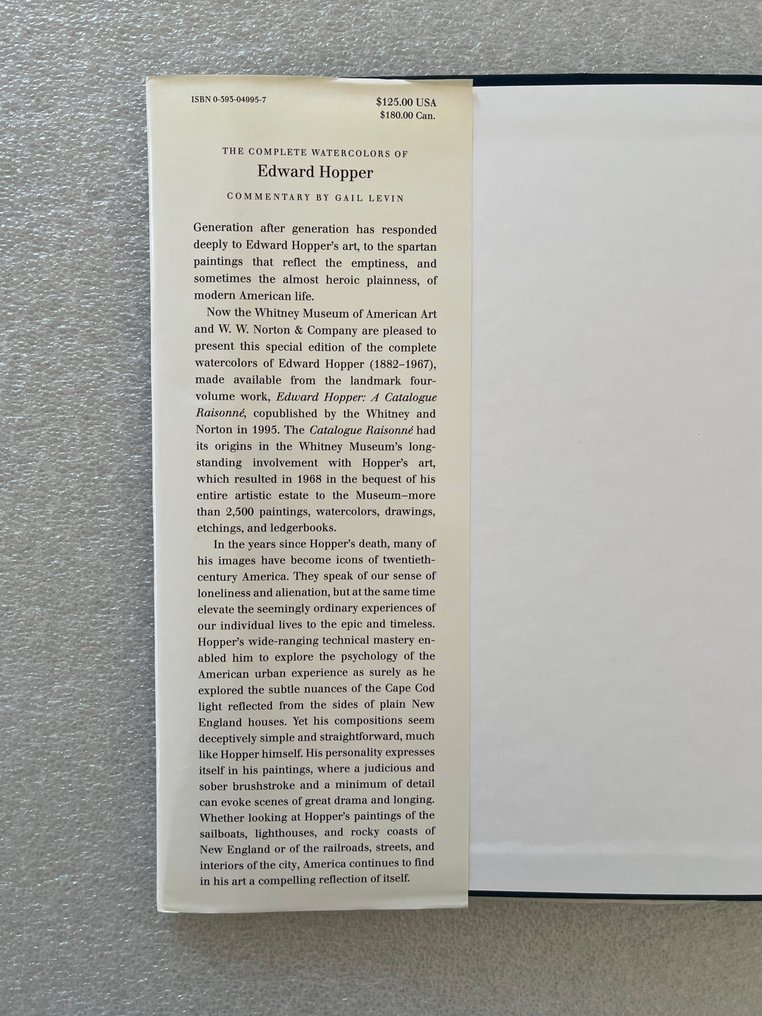 Edward Hopper - The Complete Watercolors of Edward Hopper - Commentary by Gail Levin - 2001 #2.1