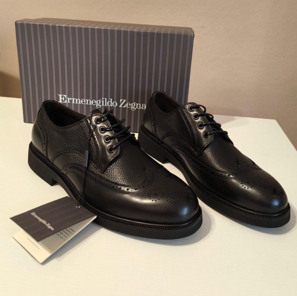 Ermenegildo Zegna - Sapatos de salto com atacadores - Tamanho: EU 43 #1.0