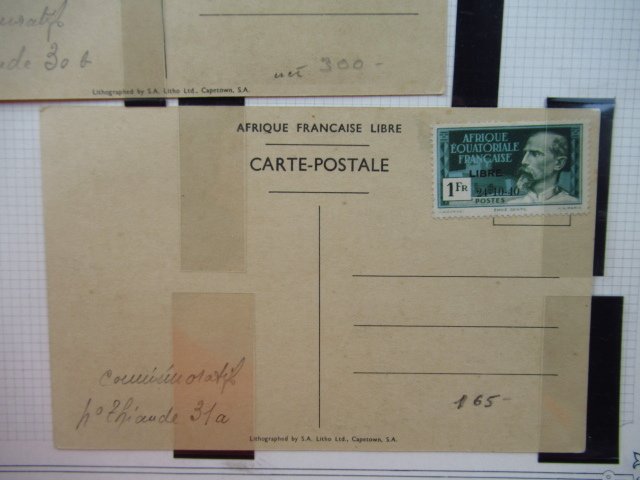 法属赤道非洲  - 不要自由法国，集邮册 #3.2