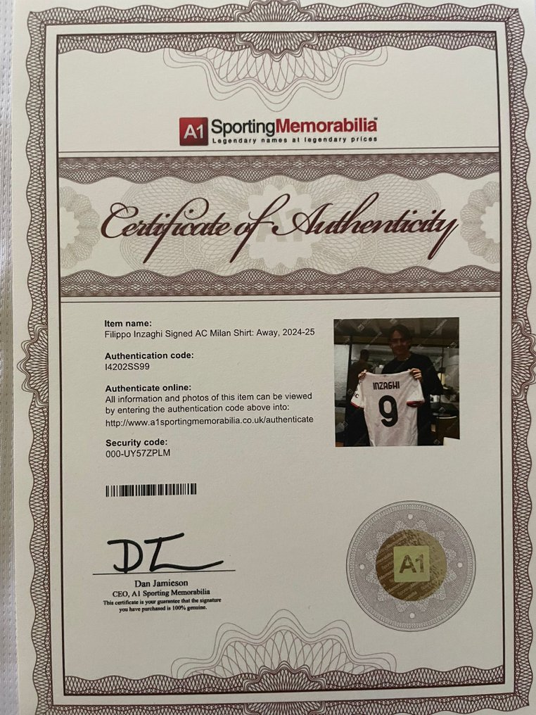 AC Milan - Italian Football League - Inzaghi - Football shirt #2.1