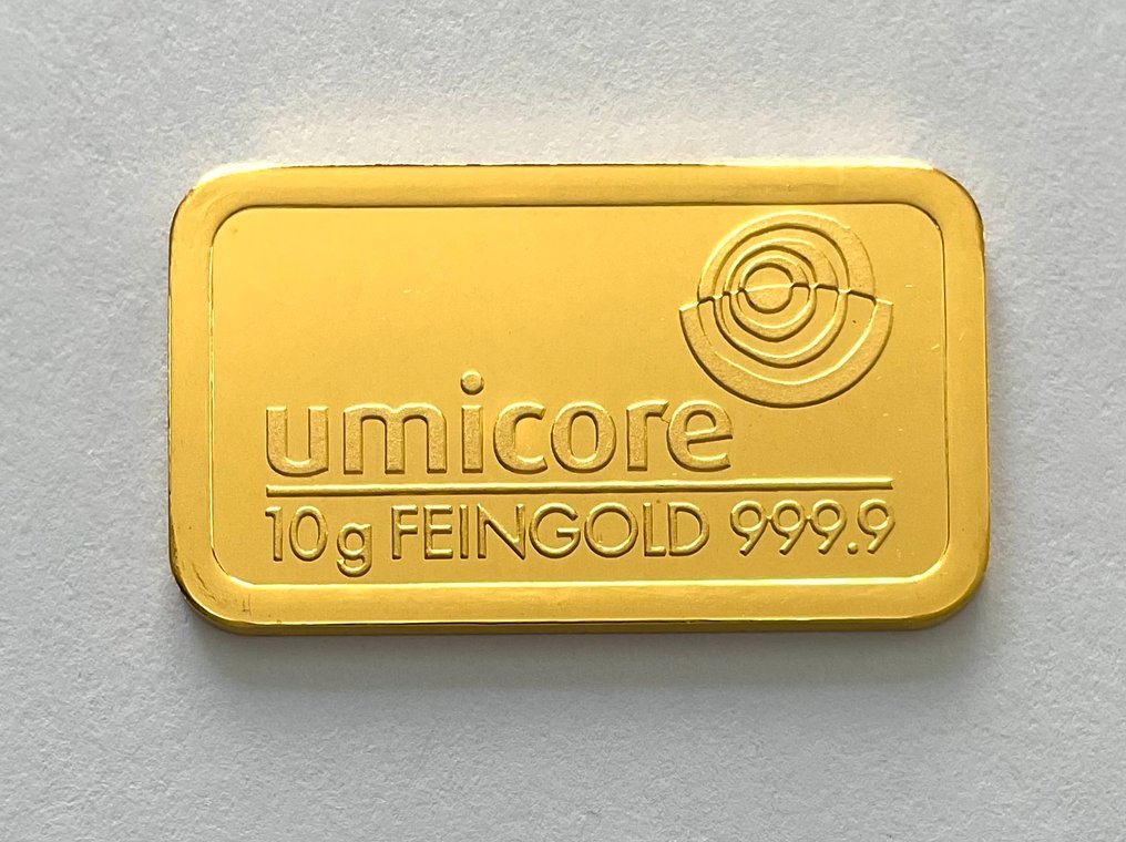 10 grams - Χρυσός .999 - Umicore, Belgium #1.0