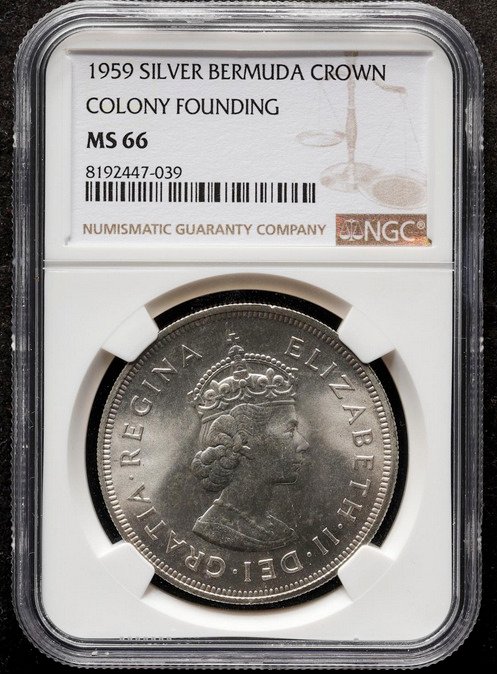 Bermuda (British Overseas Territories). Elizabeth II. Corona 1959 - NGC MS66 #1.0